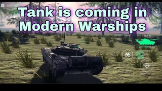 Modern Warships: TANK is coming in Modern Warships. teaser trailer