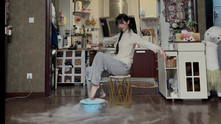 "Fairy Washing Feet Painting"