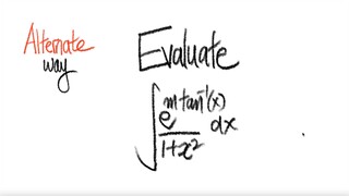 Alternate way: inverse trig integral ∫e^(m arc tan(x))/(1+x^2) dx