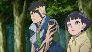 Himawari And Kawaki Sits Next Each Other Watching Boruto And Naruto Training