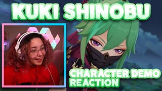 KUKI SHINOBU CHARACTER DEMO REACTION - "Kuki Shinobu: Jack of All Trades"