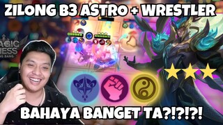 ZILONG B3 + ASTRO + WRESTLER ??!! MUSUH TIDAK BERGERAK SAMA SEKALI !! MAGIC CHESS INDONESIA