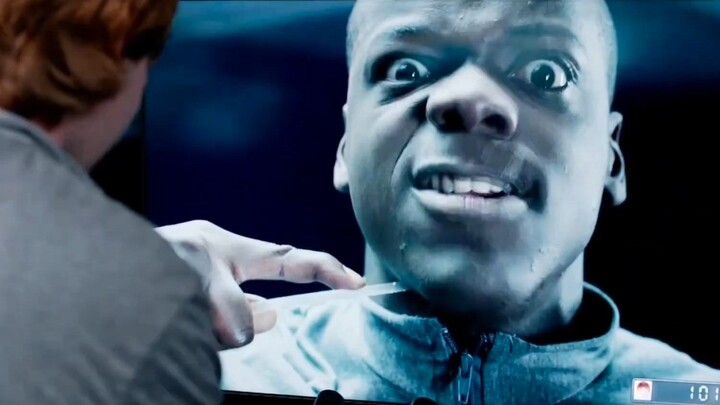 Look carefully at the man's finger. He bends it back slightly, and the toothpaste is squeezed out fr