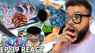ZORO VS HAT￼CHAN! ONE PIECE Episódio 39 REACT