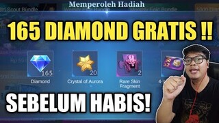 SEBELUM HABIS !! TOP UP 165 DIAMOND GRATIS NOL RUPIAH ! BURUAN PAKE CARA INI