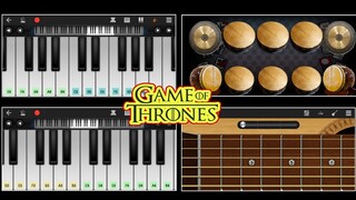 Game Of Thrones Main Theme Walkband Cover | Easy Mobile Piano | GOT Theme Piano Notes