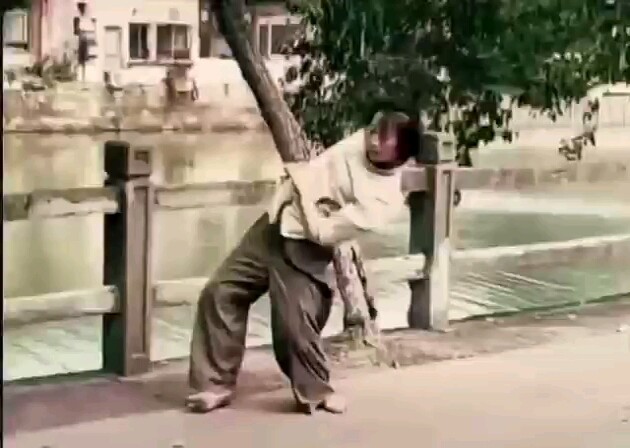 No need for fancy clothes to ascend the stage, barefoot dancing in the street is free. Don't advise 