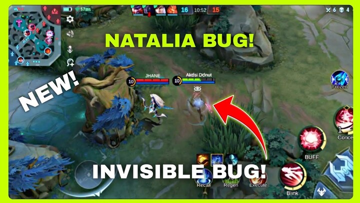 NATALIA BUG 2022! INVISIBLE BUG NATALIA MOBILE LEGENDS BANG BANG