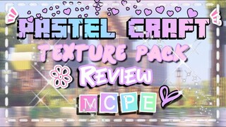 ✨ PASTEL CRAFT 💜 Texture pack Review for MCPE | The girl miner ⛏️