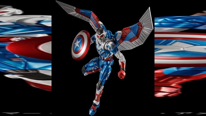 A LOOK AT: Marvel Comics FIGHTING ARMOR Captain America (Sam Wilson ver.) by Sentinel REVEAL