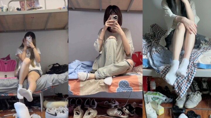 Let me show you my dorm—it’s a bit messy, but it’s a college girl’s dorm!