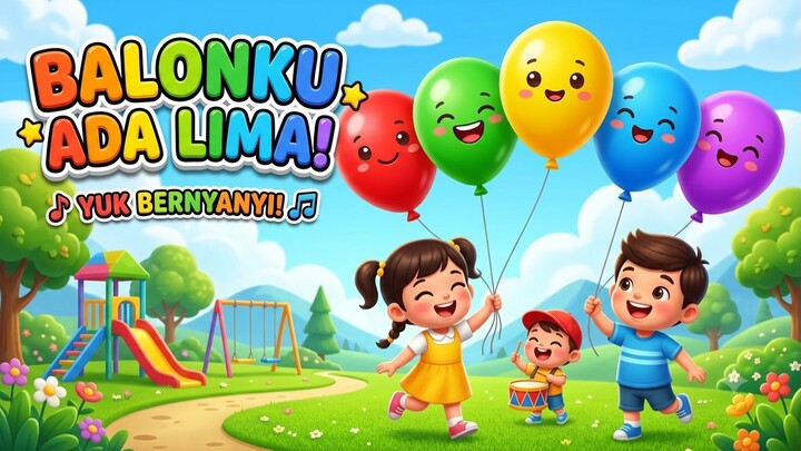 🎈 Balonku Ada Lima | Lagu Anak Indonesia Terpopuler | Lagu Anak Ceria