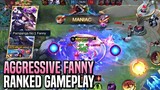 ENEMY LANCELOT CAN'T EVEN TOUCH HIS BUFF! | AGGRESSIVE FANNY | RANKED GAMEPLAY | MLBB