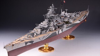 1/350 Tirpitz 1944 gambar produk jadi dan berbagi proses