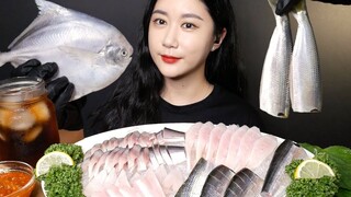 [ONHWA] Cá chim bạc + Âm thanh nhai Sashimi heo đốm!