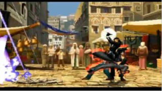 KOF MUGEN  Boss Gustab M vs Kyo  Iori  Without health bars