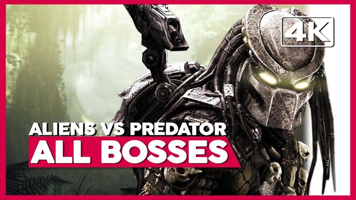 Aliens Vs Predator | 4K60ᶠᵖˢ | All Bosses & Endings | No Commentary