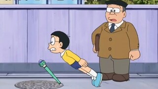 Doraemon: Nobita menggunakan bola ski untuk mengubah gravitasi dan menipu Fat Tiger dan Xiaohu ke da