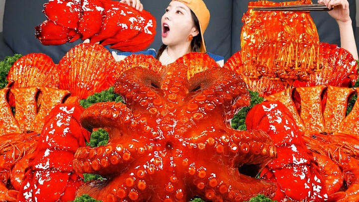 핵맵! 문어 🐙 랍스터 테일 해물찜 먹방 & 레시피 🔥 Spicy Octopus & Lobster Seafood Boil Recipe Mukbang ASMR Ssoyoung
