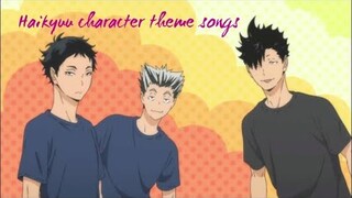 Haikyuu Character theme songs