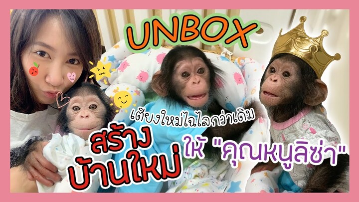 UNBOX I บ้านใหม่ + เตียงใหม่ ของลิซ่าลูกลิงชิมแปนซี จะเป็นยังไง จะชอบมั้ย ?
