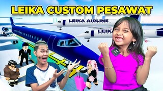 LEIKA BIKIN PESAWAT SENDIRI 😍🥰LEIKA MODIFIKASI PESAWAT SENDIRI [ROBLOX INDONESIA]