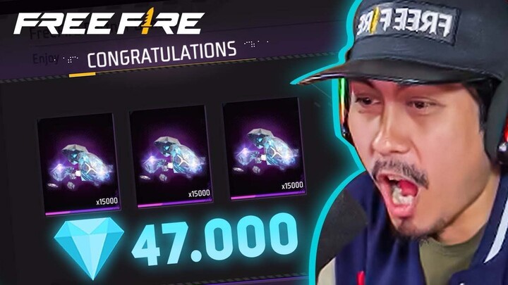 AKU DAPAT 47.000 DIAMOND FREE FIRE - AUTO BORONG!!