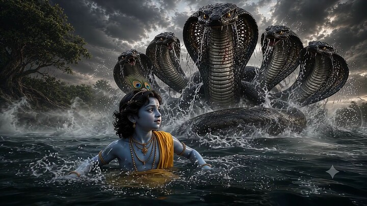 LORD Krishna's and kaliya nag