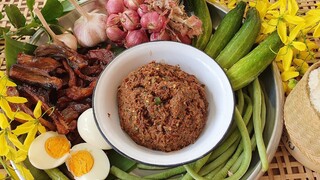 สูตรทำแจ่วบอง (ปลาร้าทรงเครื่อง) เก็บไว้ได้นานเป็นปี อาหารที่หลายๆคนจะต้องคิดถึงของฝากจากแม่