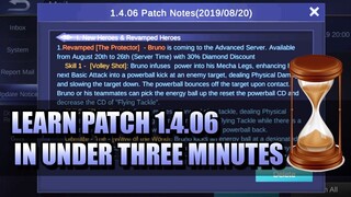 LEARN ABOUT THE NEW PATCH 1.4.06 IN UNDER THREE MINUTES