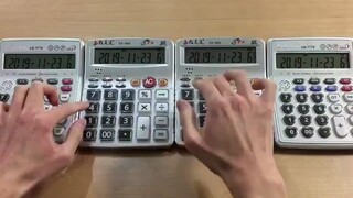 【转载】用四台计算器演奏初代Pokemon神奇宝贝的开场音乐（完整版）