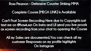 Ross Pearson course  - Defensive Counter Striking MMA download