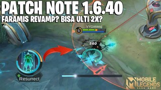 NATAN NERF, VALENTINA NERF, CLINT NERF, CECILION BUFF, AAMON NERF - PATCH NOTE 1.6.40 MOBILE LEGENDS
