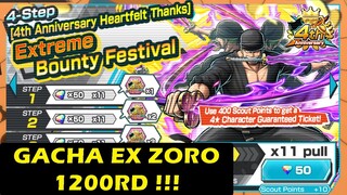 Gacha 1200RD For Extreme Zoro Onigashima, Still LUCKY ?? | One Piece Bounty Rush