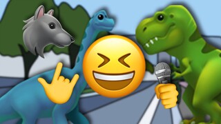 【emoji】恐 龙 抗 狼