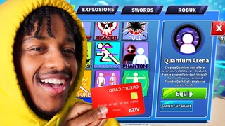 I Spent Robux On The NEW Roblox Blade Ball UPDATE.. QUANTUM ARENA IS INSANE