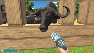 Survive with 120 Psycho Cape Buffalo. Animal Revolt Battle Simulator