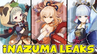 NEW INAZUMA CHARACTERS LEAKED! YOIMIYA, AYAKA, SAYU! INAZUMA COMING AFTER 1.6!? | Genshin Impact