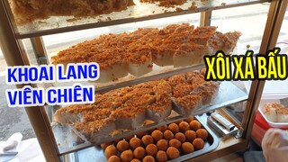 Độc đáo món Khoai Lang Viên Chiên, Xôi Xá Bấu, Bánh bột khoai môn, Bánh bột củ cải đậm chất gốc Hoa