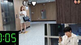 How many seconds do girls secretly glance at a handsome guy?