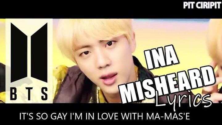 BTS - IDOL MISHEARD INA/ SALAH DENGER LIRIK