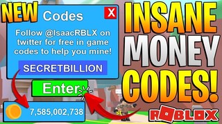 ALL 50 WORKING SECRET CODES! Mining Simulator Roblox August 2021