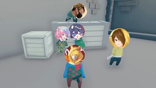 When the rubber man is trapped in the dock, he "needs friends" to get through!?