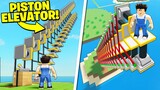I MADE A WORKING PISTON ELEVATOR IN Roblox Stranded!