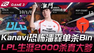 BLG ปะทะ TES วู๋ซือสิงโต! คานาวีใช้แพนเซนสุดโหดฆ่าเดี่ยวบิน! 2000 ฆ่าในอาชีพ LPL ตัวจริงระดับเทพ! เก