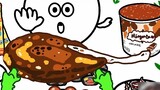 [Anime]Eating A Grilled Drumstick in One Bite