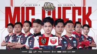 MIC CHECK ALTER EGO X VS BTR BETA | MDL ID S5