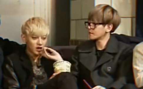Huang Zitao is all serious, while Byun Baekhyun is always imitating him.