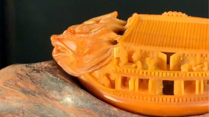 Olive pit carving