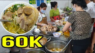 Ngán Tới Óc Với Tô Bún Giò Heo Có Cục Giò Bự Chảng 60K